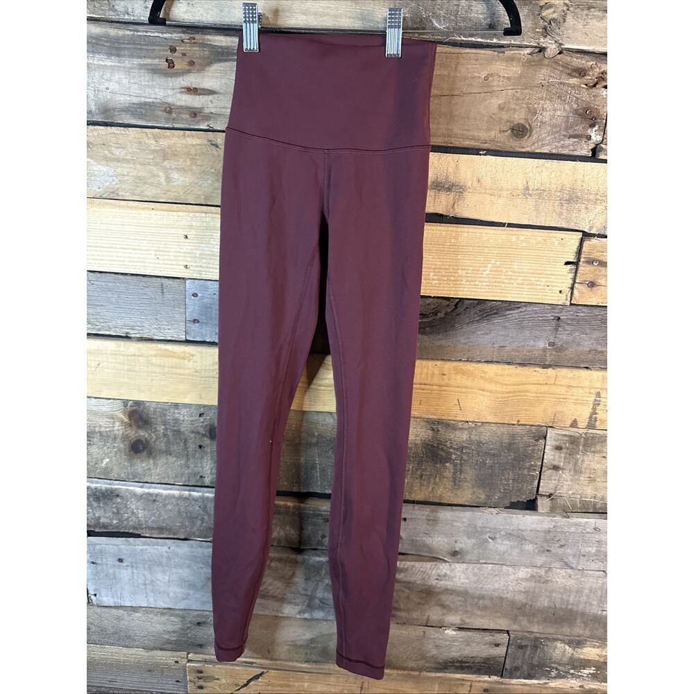 Lululemon Wunder Train High-Rise Tight 28", Merlot, Size 0